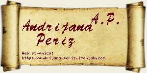 Andrijana Periz vizit kartica